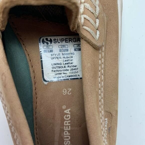 Superga • Tan Suede Loafers - Picture 9 of 9